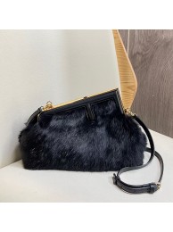 Luxury FENDI FIRST SMALL mink bag 8BP129A black Tl12717QT69