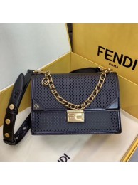 Luxury Fendi KAN U leather bag 8BT313 Royal Tl13082QT69