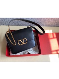 Luxury VALENTINO Origianl Leather Bag 0074L black Tl19569kp43