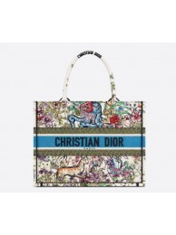 MEDIUM DIOR BOOK TOTE Latte D-Constellation Embroidery M1296ZRUV-4 Tl8153Bw85