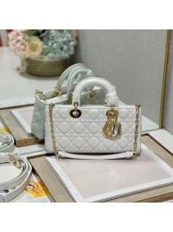 MEDIUM LADY DIOR BAG Cannage Lambskin C2820 white Tl8307bT70