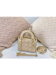 MINI LADY DIOR BAG Cannage Lambskin M0505OC Beige Tl8605Lp50