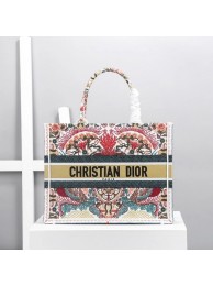 New DIOR BOOK TOTE Latte Multicolor Dior Zodiac Embroidery M1287Z-1 Tl8807Uf80