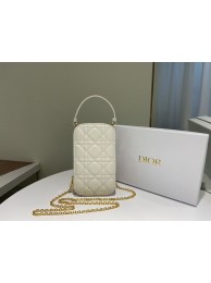 New DIOR MINI BOBBY BAG Gradient Cannage Lambskin C0955 white Tl8442Uf80