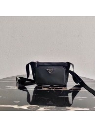 Prada Brushed leather mini bag 2VD128 black Tl5923Ty85