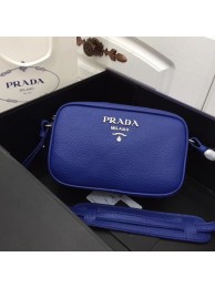 Prada Calf leather shoulder bag 1841 blue Tl6365Sy67