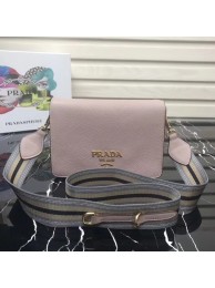 Prada calf leather shoulder bag 1BD102 Light pink Tl6552EC68