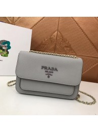 Prada Calf leather shoulder bag 3011 grey Tl6382su78