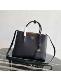 Prada Deer skin bag 1BG008 black&rbrown Tl6177xh67