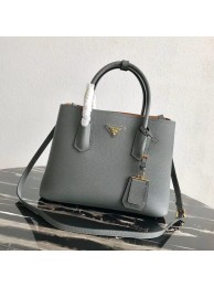 Prada Deer skin bag 1BG008 grey Tl6174Rc99