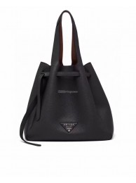 Prada Deer skin bag shoulder bag 1BG339 black Tl6019mV18