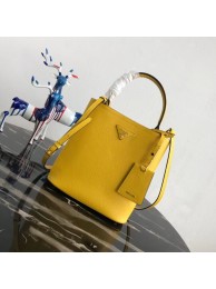 Prada Double Saffiano leather bag 1BA212 lemon Tl6499zS17