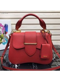 Prada Embleme Saffiano leather bag 1BN005 red Tl6246CC86