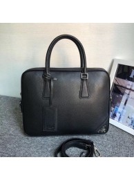 Prada Leather Briefcase 2VE368 black Tl6464Is79