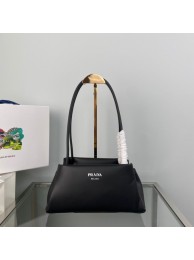 Prada Leather Triangle bag 1BA368 black Tl5771FT35