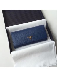 Prada Leather Wallet 1MH132 blue Tl6694yC28