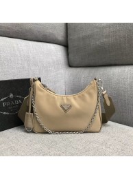 Prada Nylon Shoulder Bag 91277 apricot Tl6289Gw67