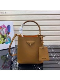 Prada Panier small Original Saffiano Bag 1BA217 Brown Tl6255ki86