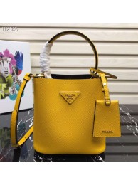 Prada Panier small Original Saffiano Bag 1BA217 Yellow Tl6251NP24