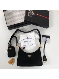 Prada Re-Edition nylon shoulder bag 1BH204 black Tl6088vX95