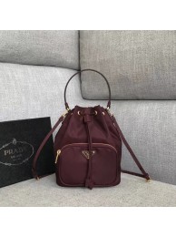 Prada Re-Edition nylon Tote bag 81166 Burgundy Tl6285Zr53