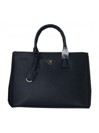 Prada Saffiano Calfskin Leather Tote Bag PBN1786 Black Tl6630fr81