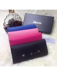 Prada Saffiano Leather Bow Wallet 1M1132 Tl6730Sy67