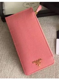 Prada Saffiano Leather Business Card Holder BR1751 Pink Tl6726vm49