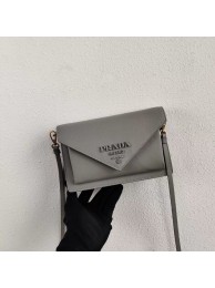 Prada Saffiano leather mini-bag 1BP020 grey Tl6162wv88