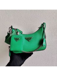 Prada Saffiano leather mini shoulder bag 2BH204 green Tl6102Lo54