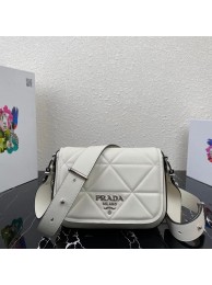 Prada System nappa leather patchwork bag 1BG283 white Tl5984HB29