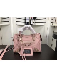 Replica Balenciaga Giant City Gold Studs Handbag B084335 Pink Tl16041Ac56