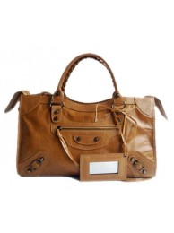 Replica Balenciaga Handbag 084332 Apricot coffee Tl16321Kg43