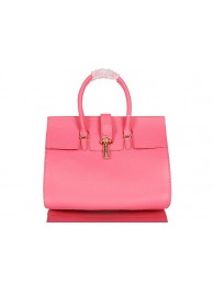 Replica BALENCIAGA Tube Tote Bag Grainy Leather 30682 Pink Tl16163EO56