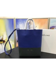 Replica Celine Cabas Phantom Bags Original Leather C3365 Blue&Green Tl5113Ix66