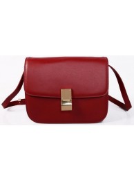 Replica Celine Classic Box Small Flap Bag Smooth Leather C88007C Burgundy Tl5200iu55