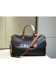 Replica Celine LARGE VOYAGE BAG IN TRIOMPHE CANVAS 191472 tan Tl4888Vi77