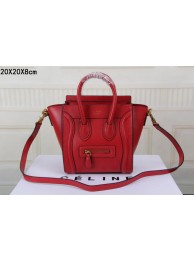 Replica Celine Luggage Nano Bag Original Leather CTS3309 Red Tl5212Xe44