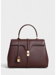 Replica CELINE MEDIUM 16 BAG IN SATINATED CALFSKIN 187373 BROWN Tl4981Sf59