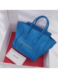 Replica CELINE MICRO LUGGAGE HANDBAG IN LAMINATED LAMBSKIN 167793-17 Tl4911KG80