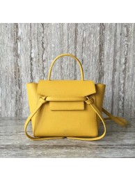 Replica Celine NANO BELT BAG IN GRAINED CALFSKIN 99970 yellow Tl5006Kg43