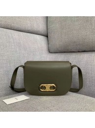 Replica CELINE Original Leather Bag CL93123 brown blackish green Tl4834UD97