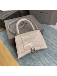 Replica Cheap Balenciaga HOURGLASS MEDIUM TOP HANDLE BAG B108892E white Tl15966QC68