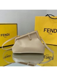 Replica Cheap FENDI FIRST SMALL Cream leather bag 8BP129A Tl12752Mq48