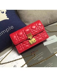 Replica Designer Dior DIORADDICT Wallet on Chain CD7056 Red Tl9316Bb80