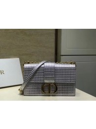 Replica Dior 30 MONTAIGNE SMOOTH CALFSKIN FLAP BAG C9230 silvery Tl9060HB48