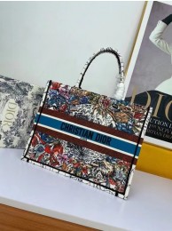 Replica DIOR BOOK TOTE Latte Multicolor Dior Constellation Embroidery M1286Z Tl8560CQ60