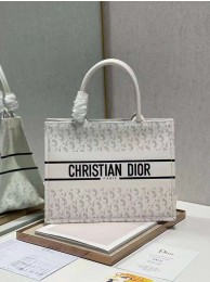 Replica DIOR BOOK TOTE leather Constellation Embroidery M1296ZR white Tl8508zR45