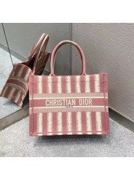 Replica DIOR BOOK TOTE Pink D-Stripes Embroidery M1287 Tl8784ED66