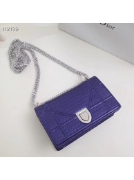 Replica Dior DIORAMA leather Chain bag S0328 blue Tl9223TN94